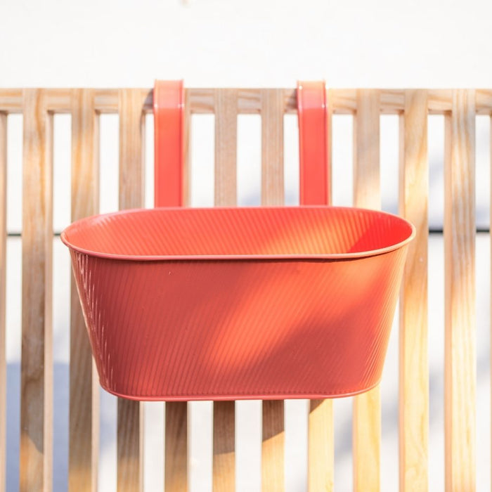 Over Fence Lined Planter Peach 26.5cm Assorted Packs