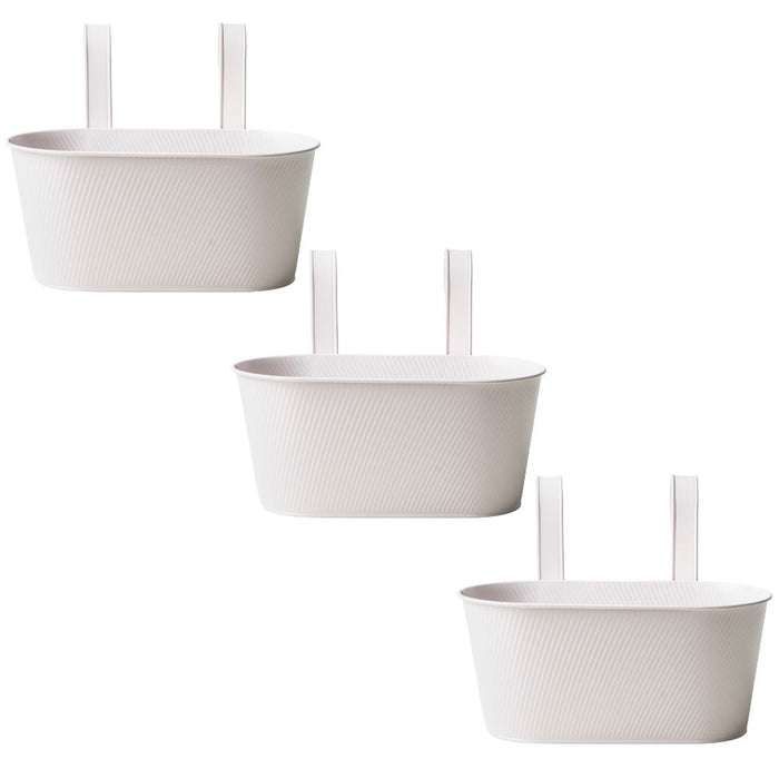 Over Fence Lined Planter White 26.5cm Assorted Packs