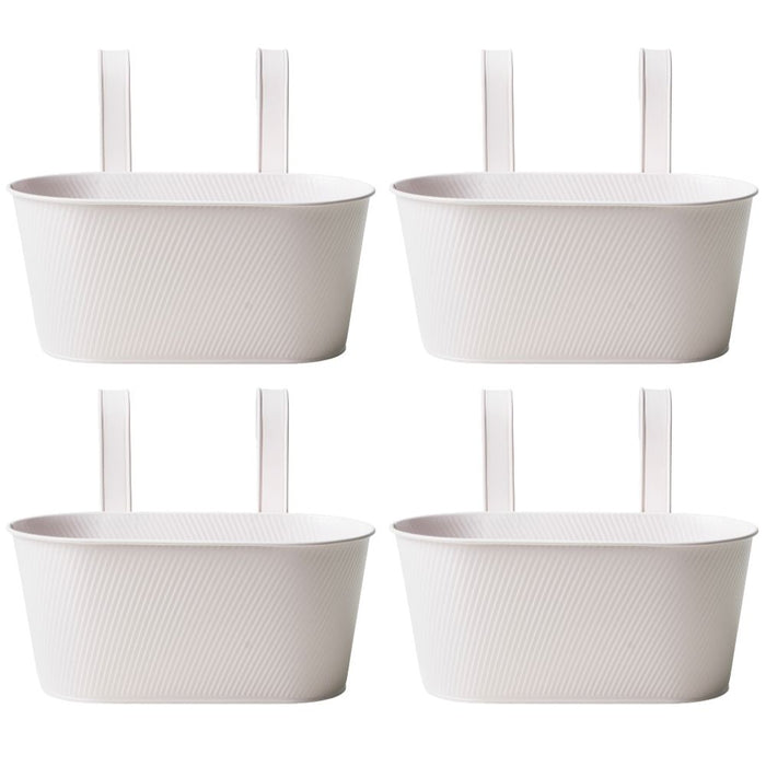 Over Fence Lined Planter White 26.5cm Assorted Packs