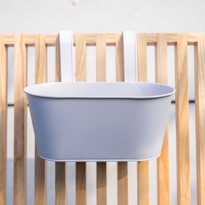 Over Fence Lined Planter White 26.5cm Assorted Packs
