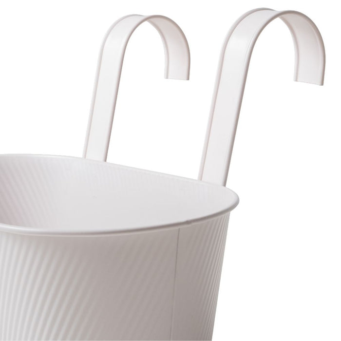 Over Fence Lined Planter White 26.5cm Assorted Packs