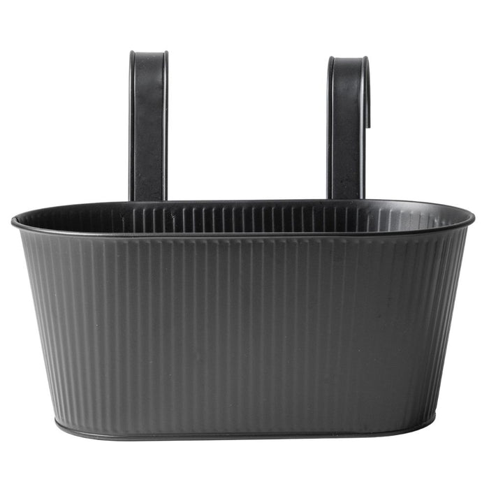Over Fence Ribbed Planter Black 26.5cm Assorted Packs