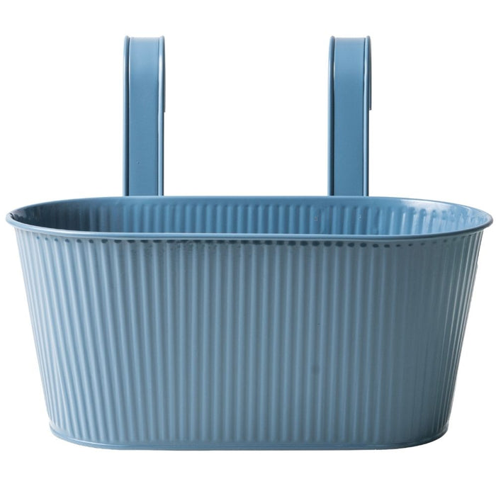 Over Fence Ribbed Planter Blue 26.5cm Assorted Packs