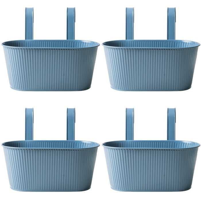 Over Fence Ribbed Planter Blue 26.5cm Assorted Packs