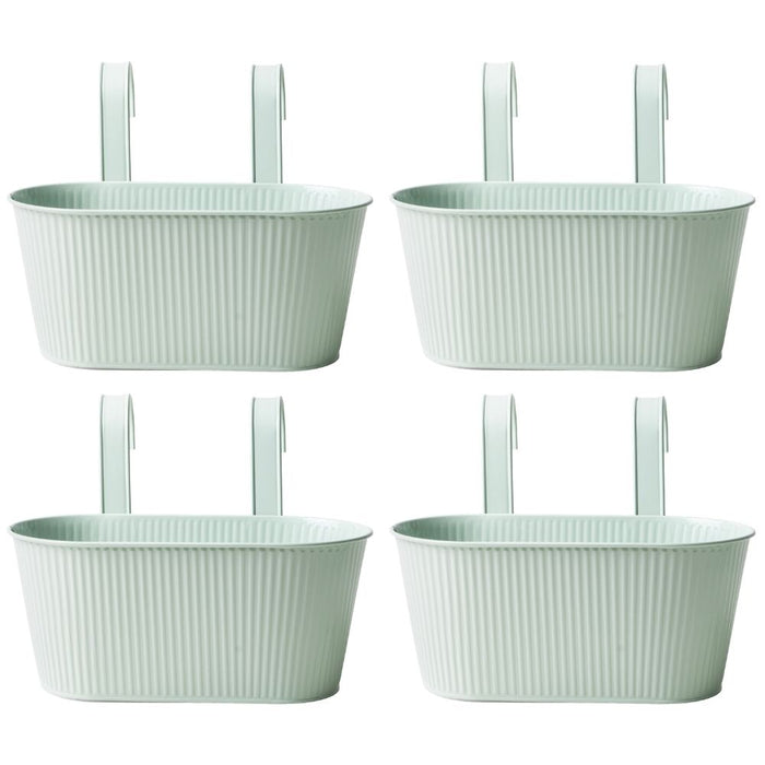 Over Fence Ribbed Planter Sage Green 26.5cm Assorted Packs