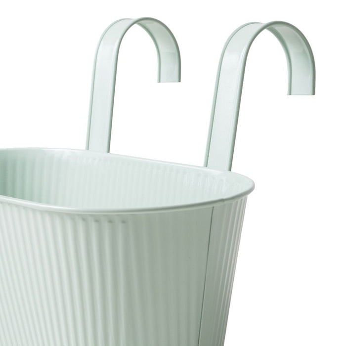 Over Fence Ribbed Planter Sage Green 26.5cm Assorted Packs