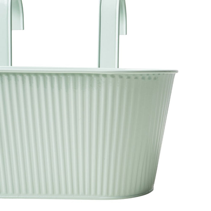 Over Fence Ribbed Planter Sage Green 26.5cm Assorted Packs