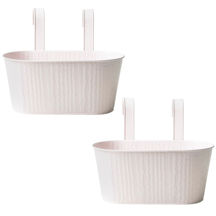 Over Fence Textured Planter Pink 26.5cm Assorted Packs