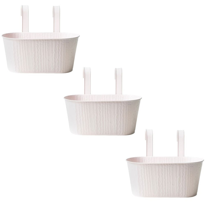 Over Fence Textured Planter Pink 26.5cm Assorted Packs