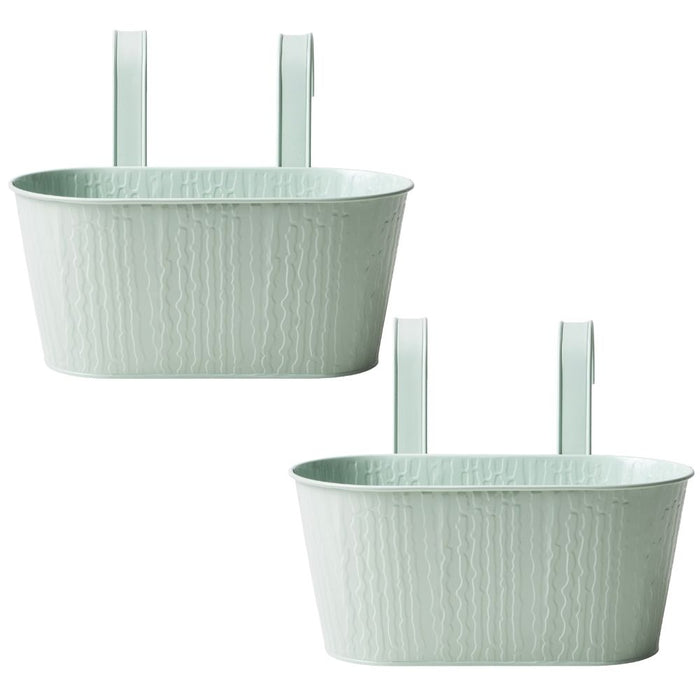 Over Fence Textured Planter Sage Green 26.5cm Assorted Packs