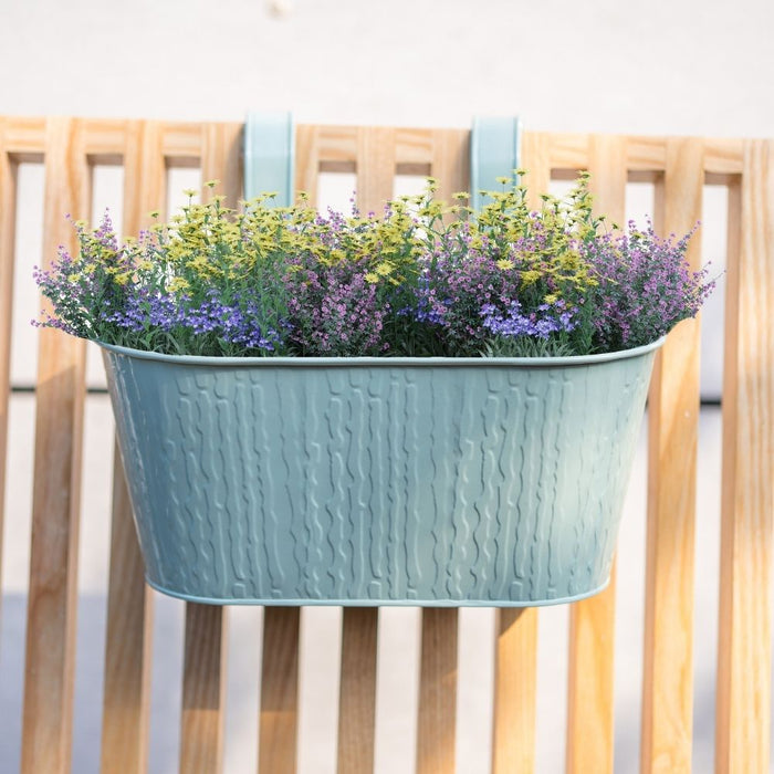 Over Fence Textured Planter Sage Green 26.5cm Assorted Packs