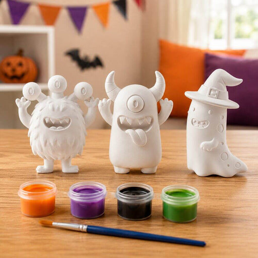 Halloween Paint Your Own Mini Figurine Assorted Designs Halloween Decorations Fabfinds