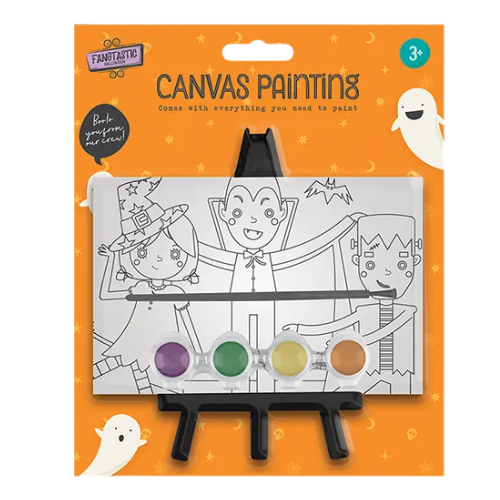 Halloween Paint Your Own Canvas Kit Arts & Crafts FabFinds Spooky Man