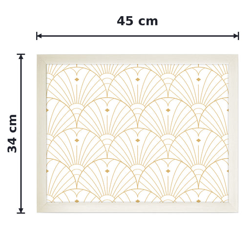 Sunburst Arch Print Lap Tray with Cushioned Base 45cm Decorative Trays FabFinds