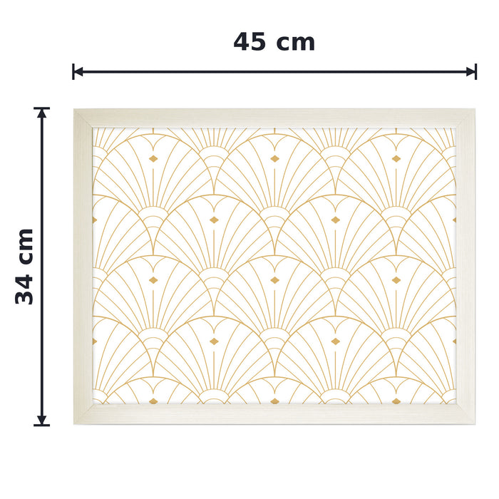 Sunburst Arch Print Lap Tray with Cushioned Base 45cm Decorative Trays FabFinds