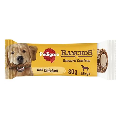 Pedigree Ranchos With Chicken Dog Treats 80g Dog Food & Treats Pedigree   