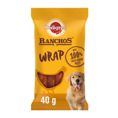 Pedigree Ranchos Wrap Dog Treats 40g Dog Food & Treats Pedigree   