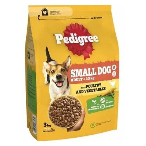 Pedigree Small Dog Poultry And Vegetables Dry Food 3kg Dog Food Pedigree   