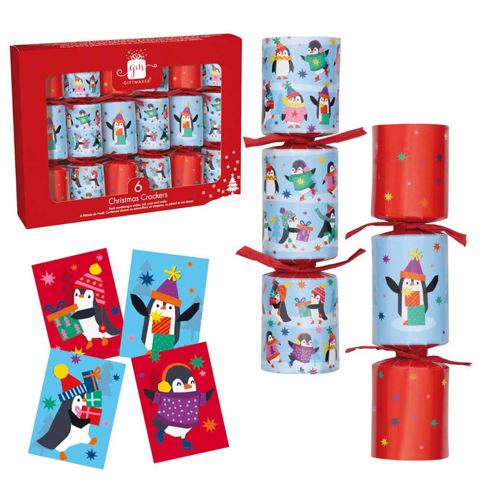Penguin Christmas Tree Crackers 6 Pack Christmas Crackers FabFinds