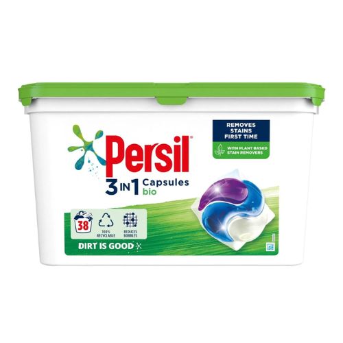 Persil 3 in 1 Bio Laundry Capsules 38 Washes Laundry - Detergent Persil   