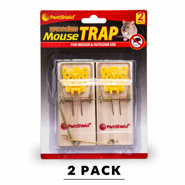 PestShield Plywood Mouse Trap 2 Pack Assorted Packs Garden Tools 151 Single