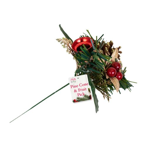 Christmas Pine Cone & Fruit Pick Christmas Garlands, Wreaths & Floristry FabFinds   