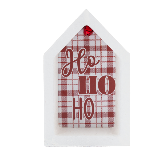 Mini Christmas Decorative Plaque Assorted Designs Halloween Decorations FabFinds Ho Ho Ho