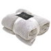 Plush Popcorn Texture Throw Blanket 200x240cm Assorted Colours Throws & Blankets FabFinds Silver