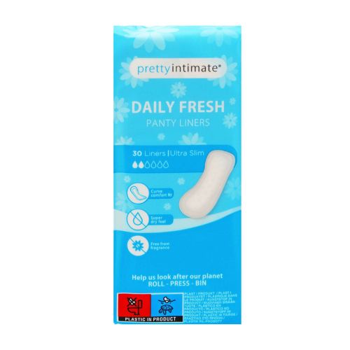 Pretty Intimate Daily Fresh Panty Ultra Slim Liners 30 Pack Feminine Sanitary Supplies Pretty intimate   