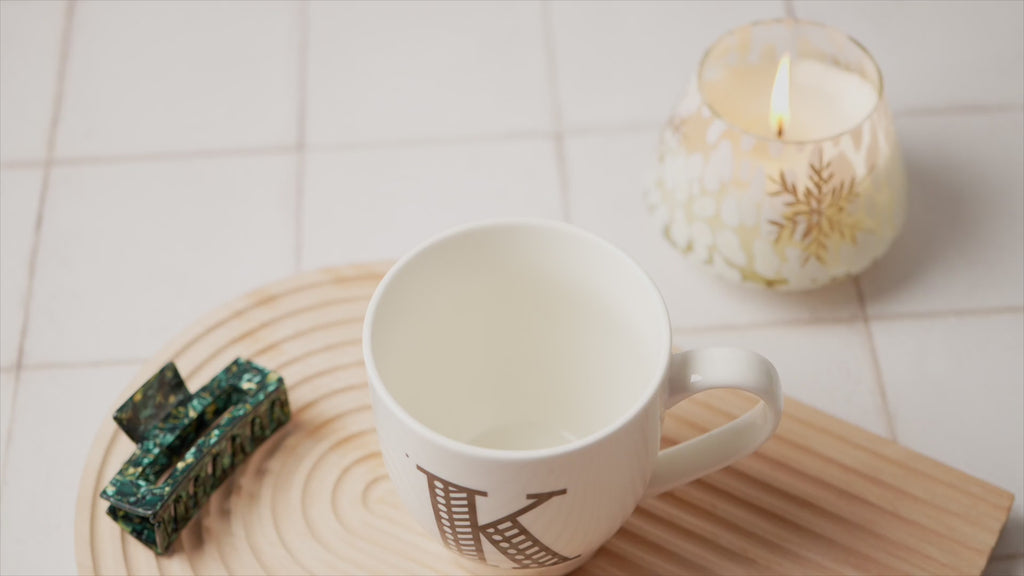 Black & White Alphabet Hugga Mugs Assorted Letters Mugs FabFinds