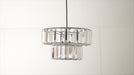 Crystal 2 Tier Clear Ceiling Pendant Shade Home Lighting FabFinds