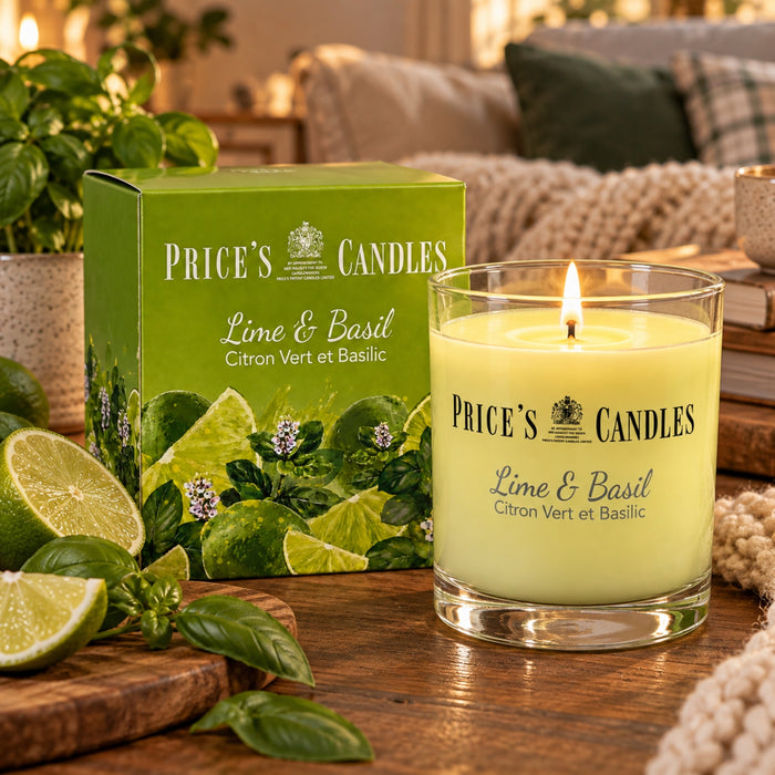 Price's Candles Lime and Basil Box 170g Candles Price's Candles