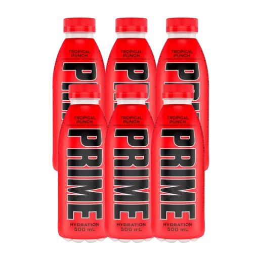 Prime Hydration Tropical Punch Drink 6 x 500ml Drinks Prime   