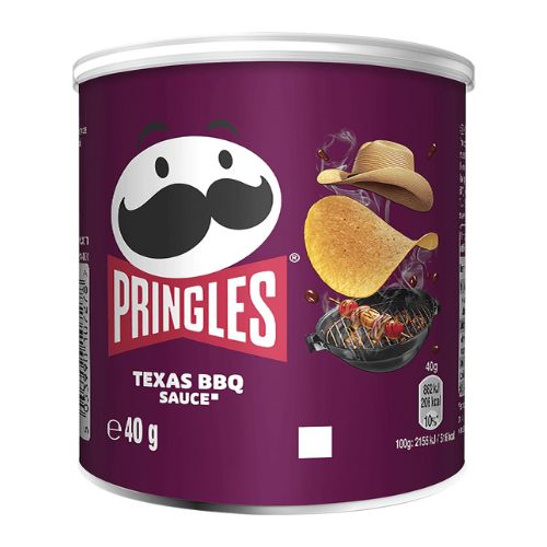 Pringles Texas BBQ Pot 40g Crisps, Snacks & Popcorn Pringles   