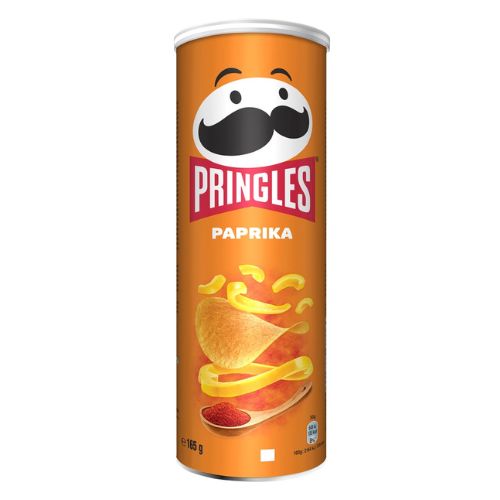 Pringles Paprika Crisps 165g Crisps, Snacks & Popcorn Pringles   