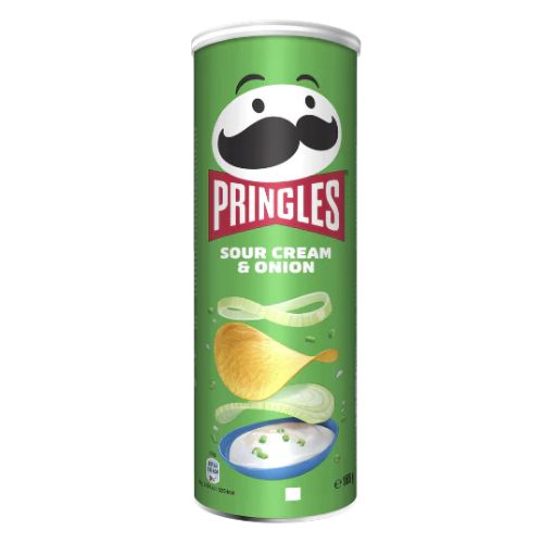 Pringles Sour Cream & Onion 165g Crisps, Snacks & Popcorn Pringles   