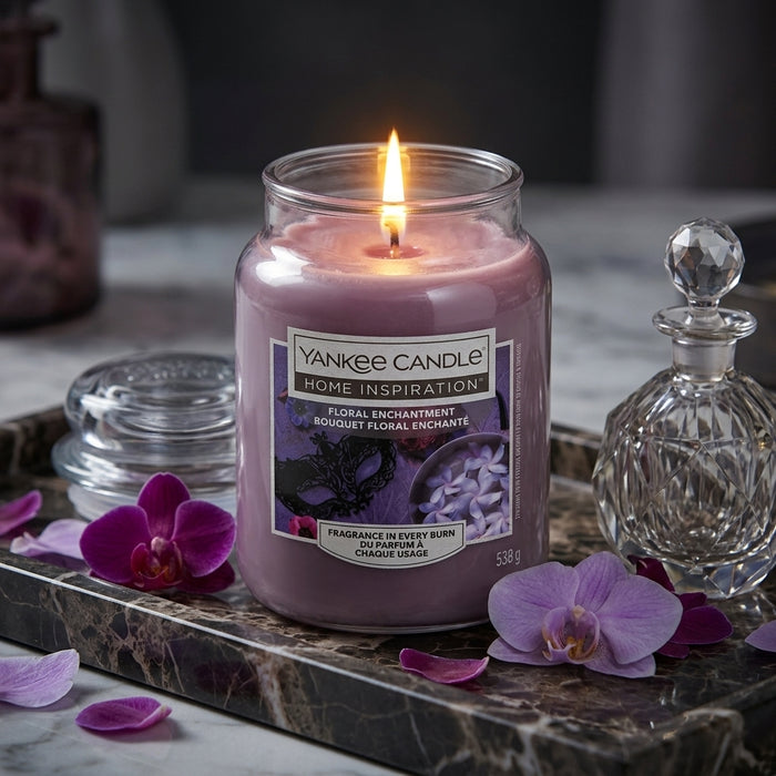 Yankee Floral Enchantment Large Jar Candle 538g Candles Yankee Candle