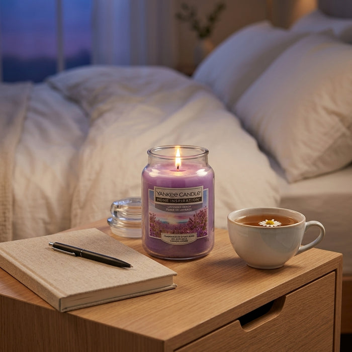 Yankee Lavender Beach Large Jar Candle 538g Candles Yankee Candle