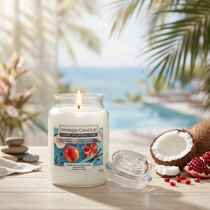 Yankee Pomegranate Coconut Large Jar Candle 538g Candles Yankee Candle