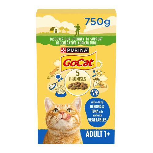 Purina Go Cat Dry Cat Food Herring & Tuna Adult 750g FabFinds
