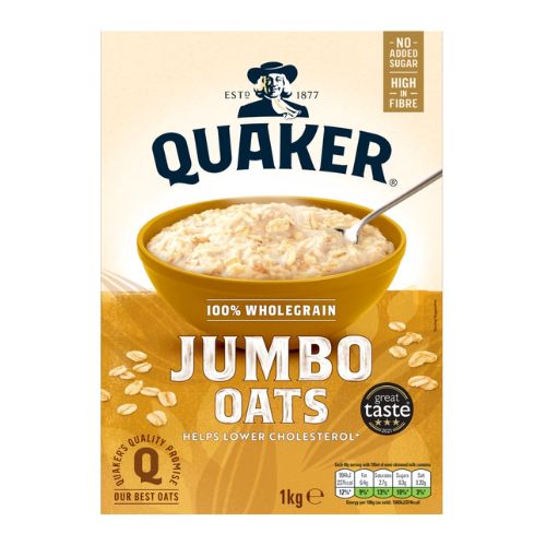 Quaker Jumbo Oats 1kg Oats, Grits & Hot Cereal Quaker   