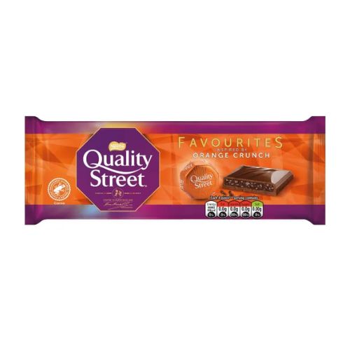 Quality Street Favourites Orange Crunch Chocolate Bar 84g Chocolate Nestle   
