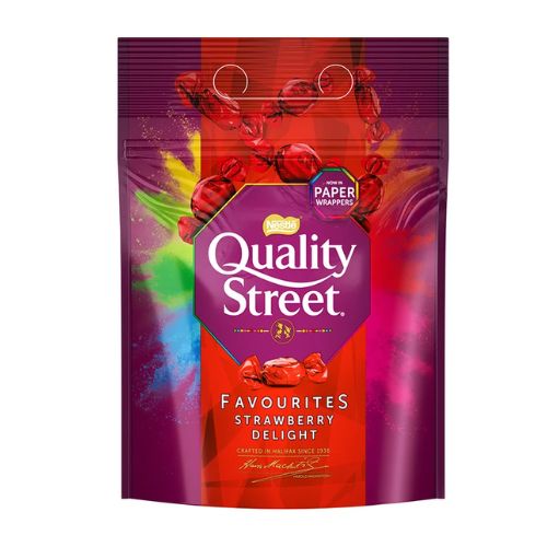Quality Street Strawberry Delight Pouch 344g Chocolates Nestle   