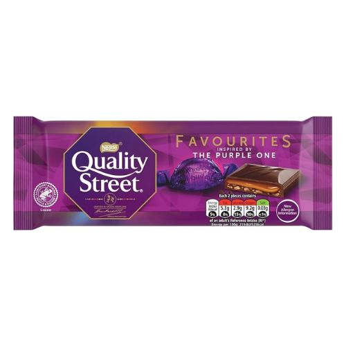 Quality Street The Purple One Chocolate Bar 87g Chocolates Nestle   
