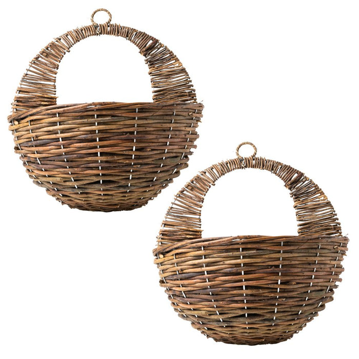 Rattan Hanging Basket 31cm Assorted Packs