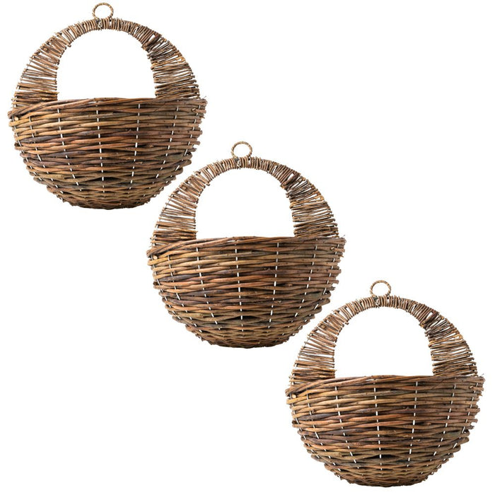 Rattan Hanging Basket 31cm Assorted Packs