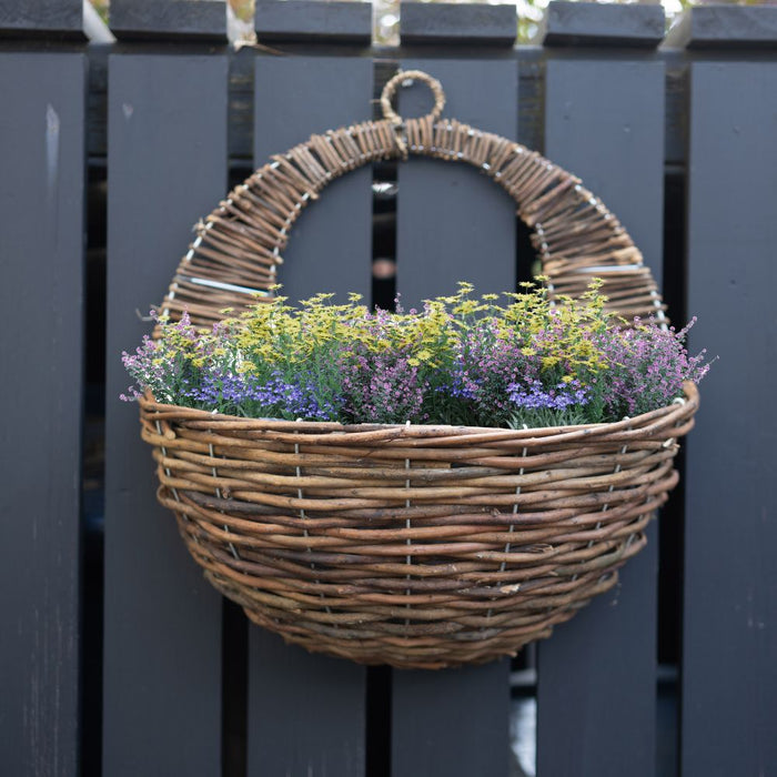 Rattan Hanging Basket 31cm Assorted Packs