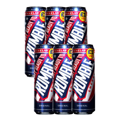 Let's Get Ready To Rumble Energy Drink Original 6 x 500ml Drinks lets get ready to rumble   