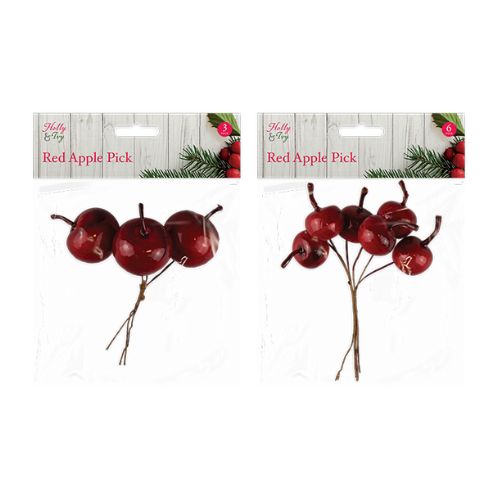 Christmas Artificial Apple Picks Assorted Designs Christmas Garlands, Wreaths & Floristry FabFinds   