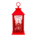 Red LED Christmas Gingerbread Scene Hanging Lantern 30cm Christmas Candles & Holders FabFinds   